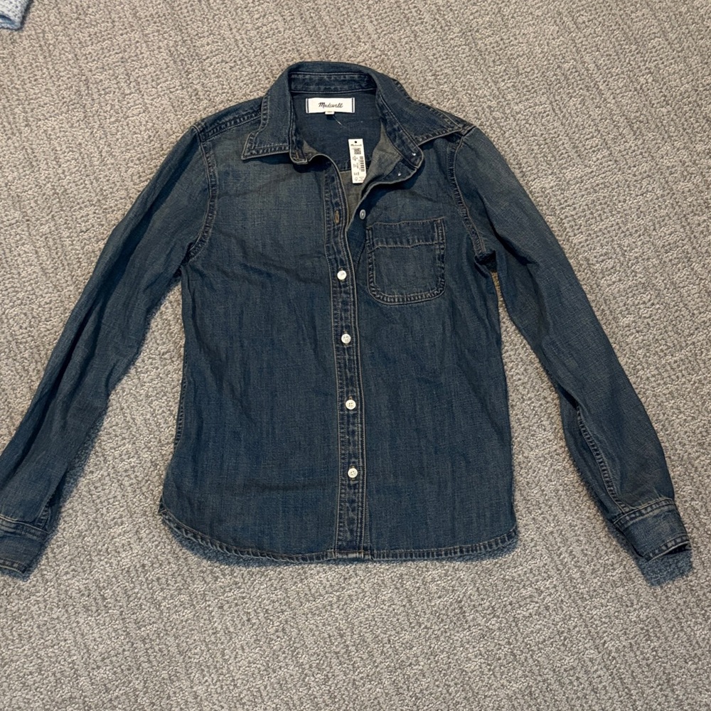 Madewell Dark Blue Denim Shirt